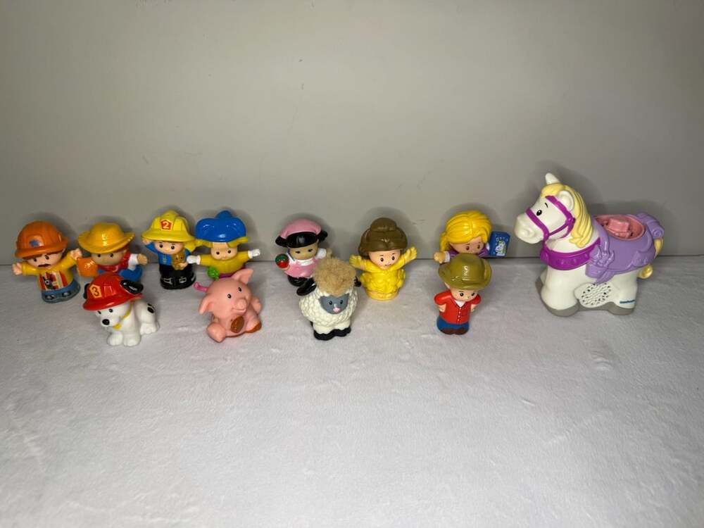 Fisher Price Little People Lot 12 Figures Animals Disney Princess Horse Mix